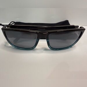 Men's Sunglasses - Black and Teal